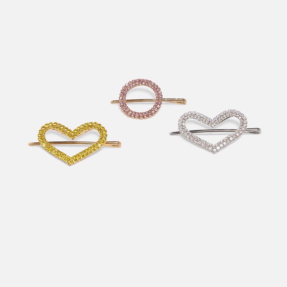 Zara Accessories Zara Hair Clips With Sparkly Appliqu Poshmark